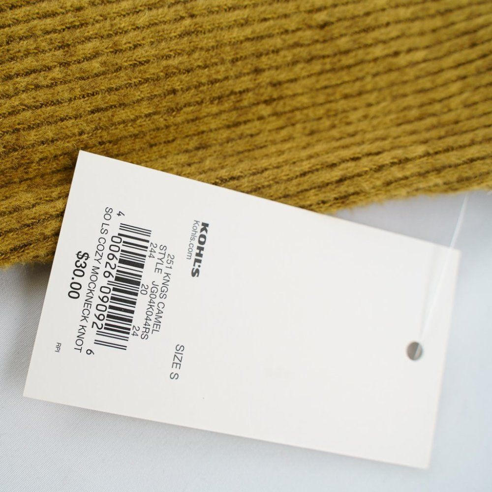 SO Women's Cozy Canvas Junior Knit Top V -neck Sweater SIZE S | NEW - Picture 4 of 5